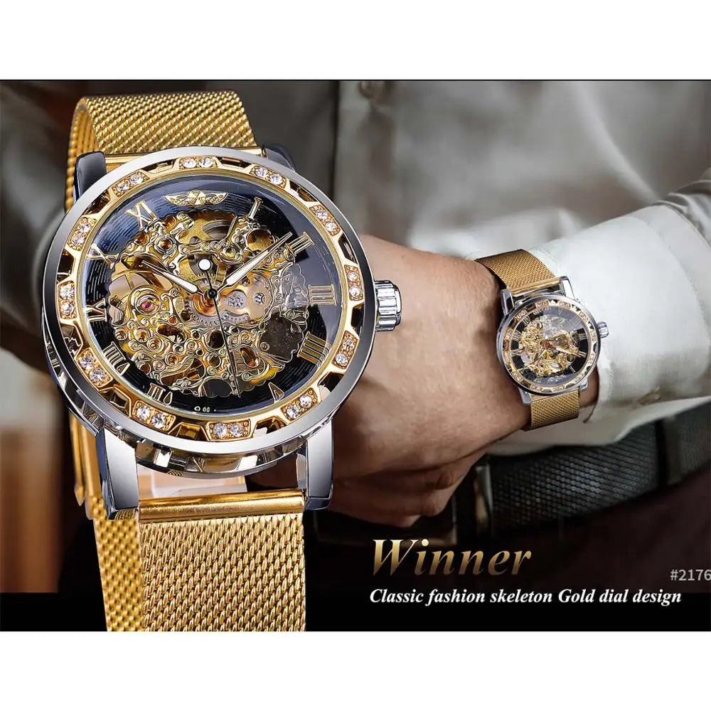 Winner Golden Mechanical Watches