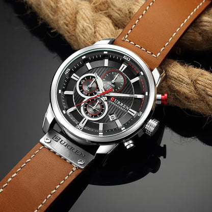 CURREN Luxury Leather Watches
