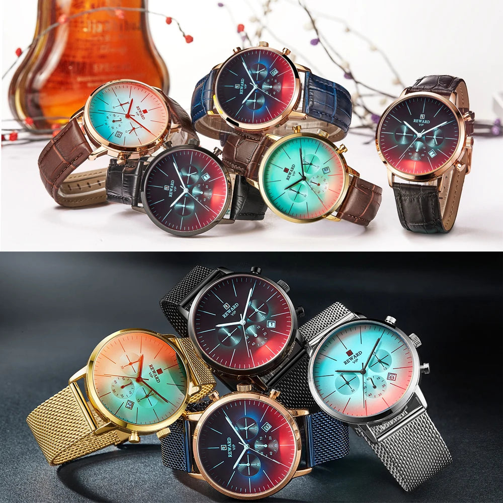 Color Bright Glass Luxury Watches